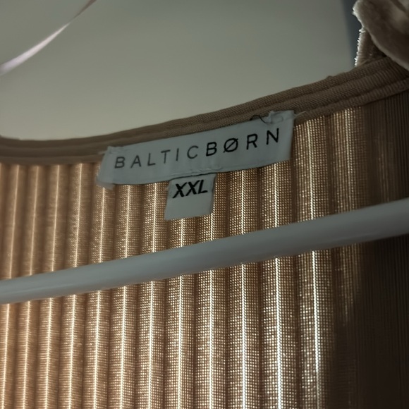 BALTIC BORN Women’s Andi Ribbed Velvet Wrap Dress Maxi Champagne Wedding XXL - Picture 15 of 17